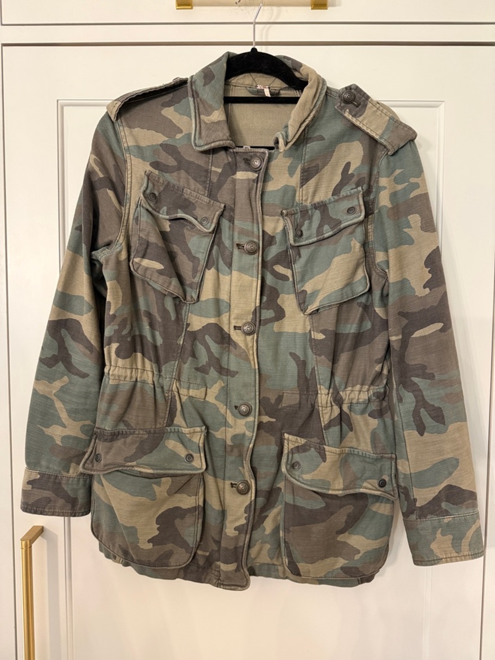 Free People Olive Green Utility Jacket